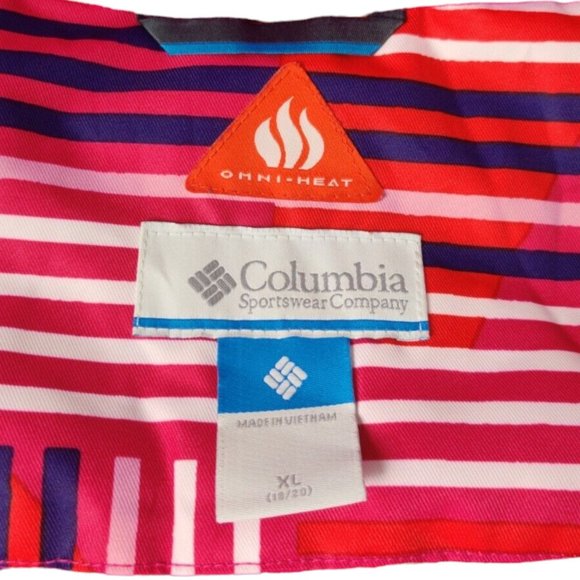 Columbia Puffer Jacket Omni Heat Thermal Insulated Nordic Jump  Girl's XL 18/20 - Picture 5 of 7